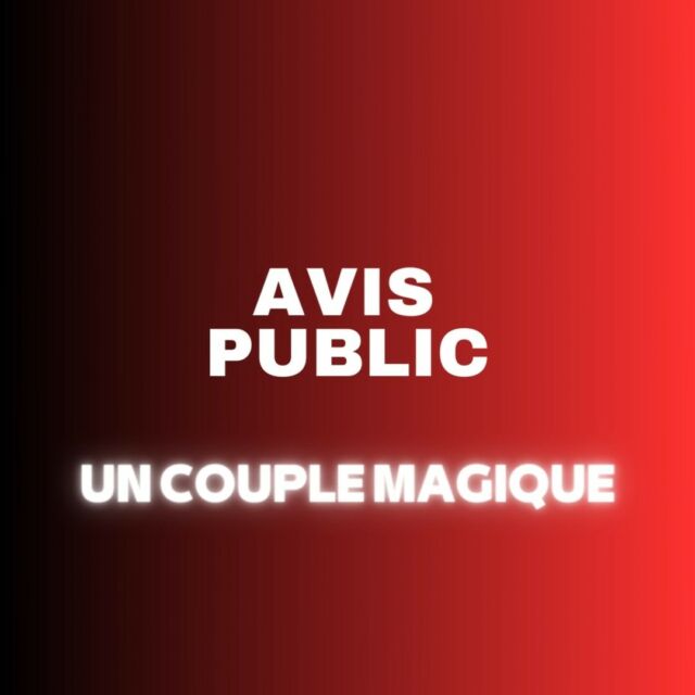 Venez confirmer l'avis d'un public conquis. ⭐⭐⭐⭐⭐

Jusqu'au 24 juin, venez découvrir 𝗨𝗻 𝗖𝗼𝘂𝗽𝗹𝗲 𝗠𝗮𝗴𝗶𝗾𝘂𝗲, une pièce qui promet des rires du début à la fin.