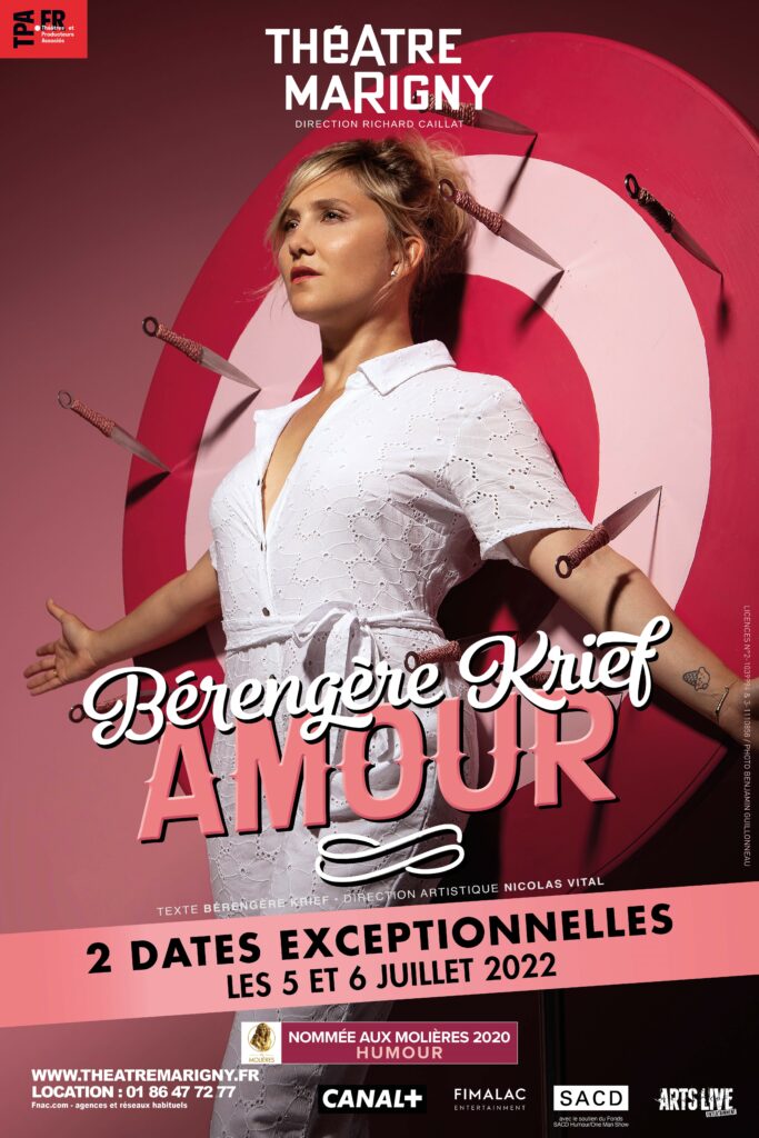 Affiche spectacle Bérengère krief